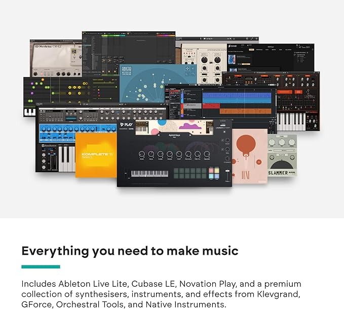 offres logiciel avec le Novation Launchkey 49  — clavier maître MIDI USB de 49 touches semi-lestées