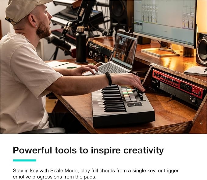 Un Contrôle Total sur Votre Mix avec le Novation Launchkey 49  — clavier maître MIDI USB de 49 touches semi-lestées